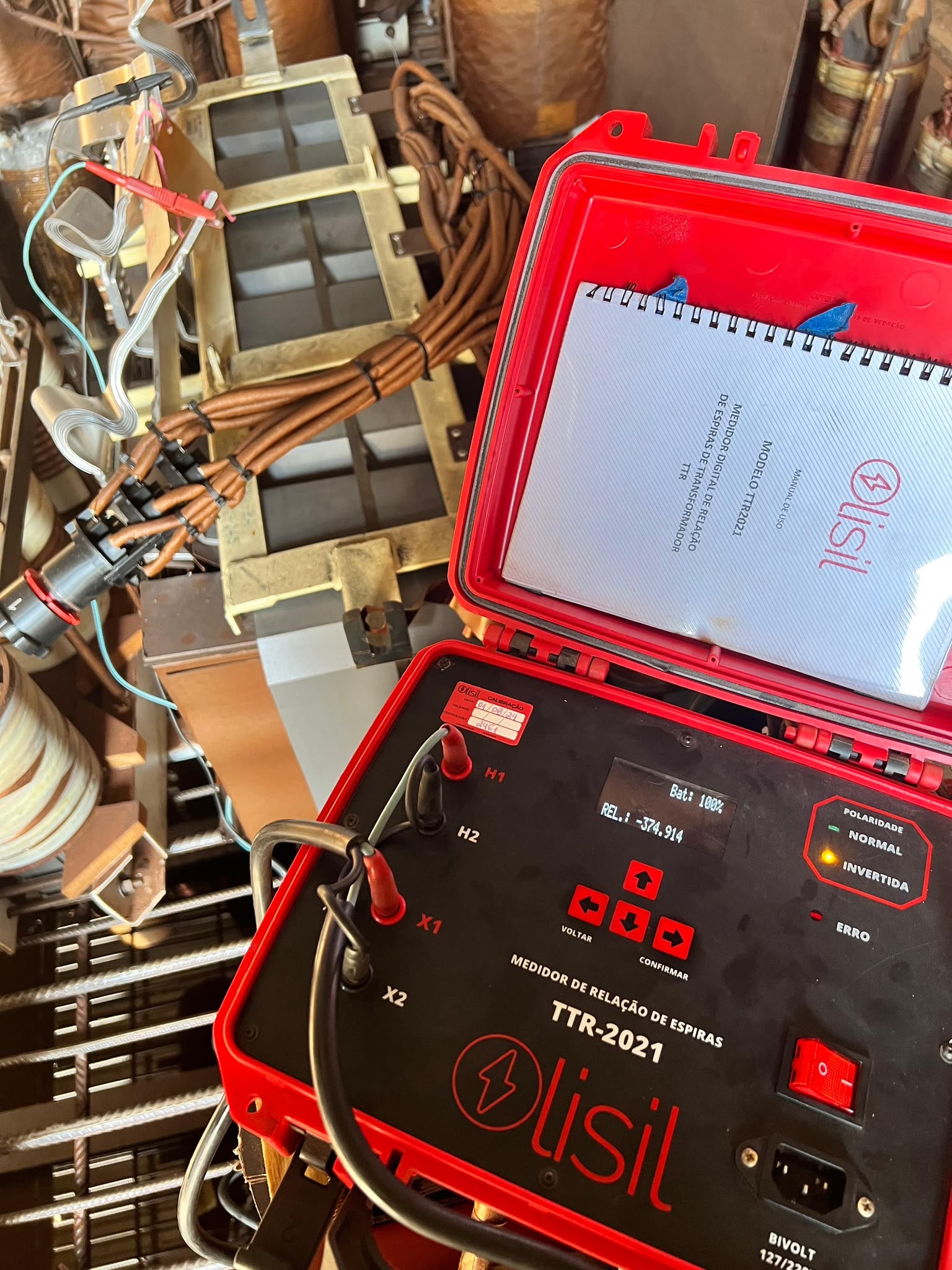 Equipamento para ensaio elétrico de transformadores